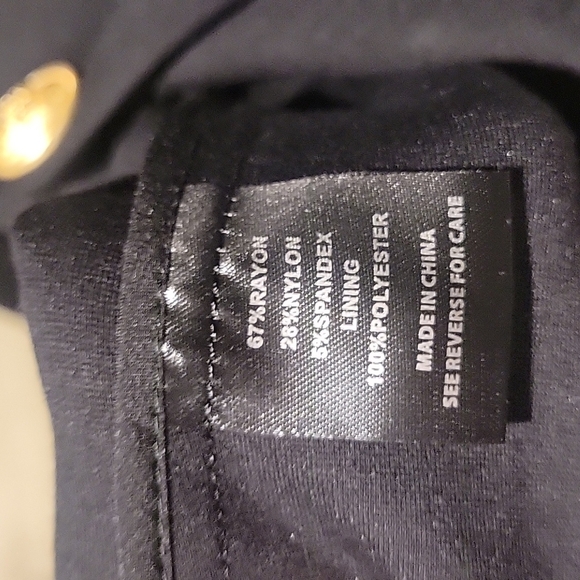 NEW! THALIAN Jilly Black Knit Double Breasted Blazer XS. - Picture 7 of 8